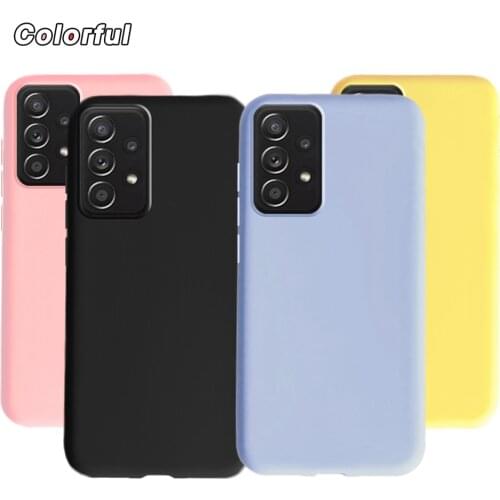 For Samsung Galaxy A52 Case 6.5 inch Candy Coque Fundas Thin Soft MatteTPU Bumper For Samsung A52 A 52 5G Cover A526B A525F