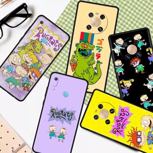 Cartoon Rugrat Silicone Phone Case For Huawei Y6 Y7 Y9 2019 Y6p Y8s Y8p Y9a Y7a Mate 10 Lite 20 Pro Plus 40 RS Cover