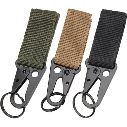 Tactical Carabiner Backpack Hooks Olecranon Molle Hook Survival Gear EDC Military Outdoor Camping Nylon Keychain Clasp