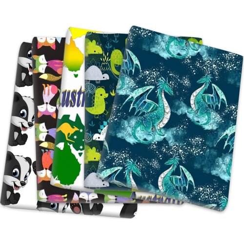 50*145cm Animal Horse Polyester Fabric for Tissue Kids Home Textile Patchwork Cloth DIY Sewing Quilting Curtain Bedding,c16261