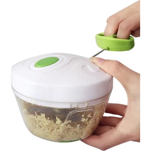 High Quality Manual Rope Food Hand Chopper Processor Shredder Salad Maker Garlic Onion Slicer Cutter Kitchen Tools