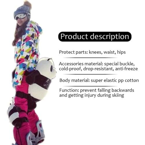 Skating Tailbone Protective Gear Cute Shockproof Anti-fall Hip Protective Cushion Pad for Children Adults in stock