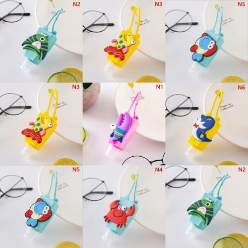1pc Mini Hand Sanitizer Split Bottles Portable Detachable Cover Silicone Bath Shower Hand Gel Holder