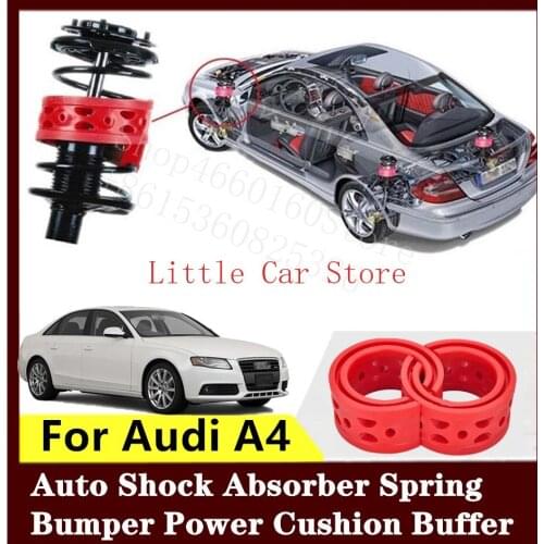2PCS Front Rear Suspension Shock Bumper Spring Coil Cushion Buffer For Audi A4