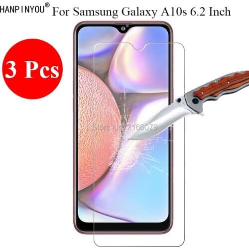 3 Pcs/Lot New 9H 2.5D Tempered Screen Glass Protector For Samsung Galaxy A10s A107 6.2" Protective Skin Film Guard + Clean Tools
