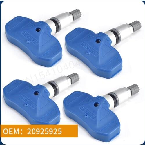 4 PCS Car Tire Pressure Monitor Sensor TPMS HL9127 20925925 For Cadillac