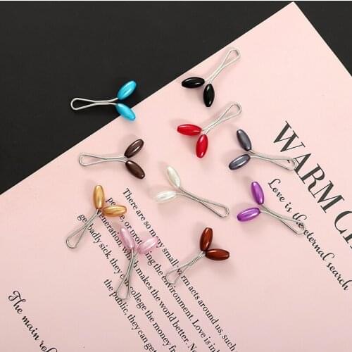 Fixed Collar Shirt Hat Lady Fixed Headscarf Pins Brooches Muslim Shawl Lapel Badge Jewelry Gifts For Women Accessories Wholesale