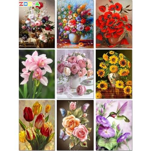 Butterfly Flowers Animal New Arrival Diy Crystal Full Drill Square Diamond Painting Cross Stitch Kit Mosaic Round Rhinestonejq41