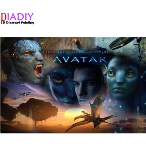 5D Diy "Movie "Avatar Pandora"" Pictures Diamond Painting Cross Stitch full Square Round Diamond Embroidery Mosaic Paint Decor