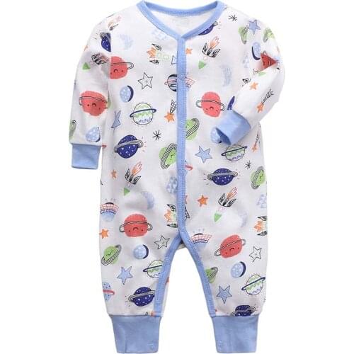 Baby rompers Newborn Baby Girls Boys Clothes 100% Cotton Long Sleeves Baby Pajamas Cartoon Printed Babys Sets