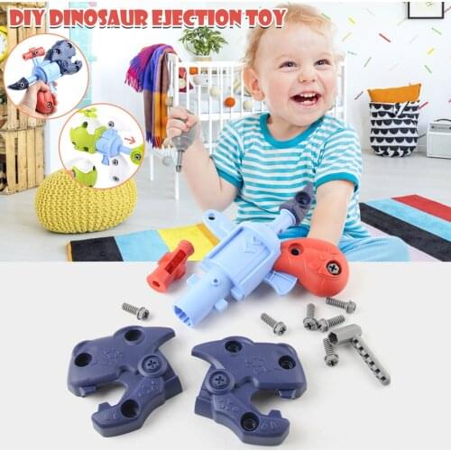 Construction Games For Children Boys Toys Educational Toys Disassembly And Assembly Diy Dinosaur Ejection ChildrenS Toy