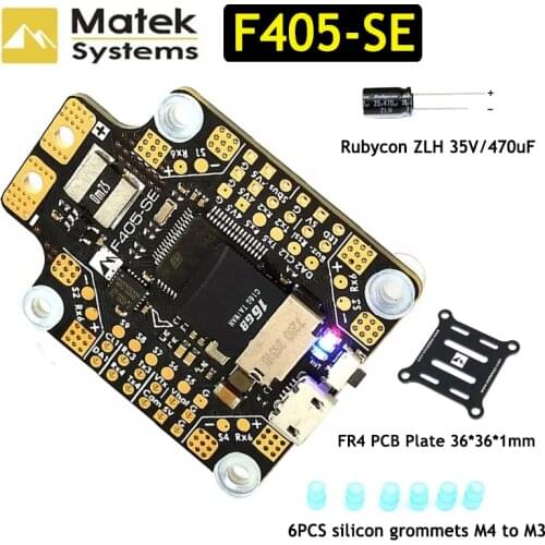Matek MATEKSYS F405-SE F405 STM32F405RET6 Flight Controller Built-in OSD SD Slot DPS310 for RC Drone F405-CTR Updated version