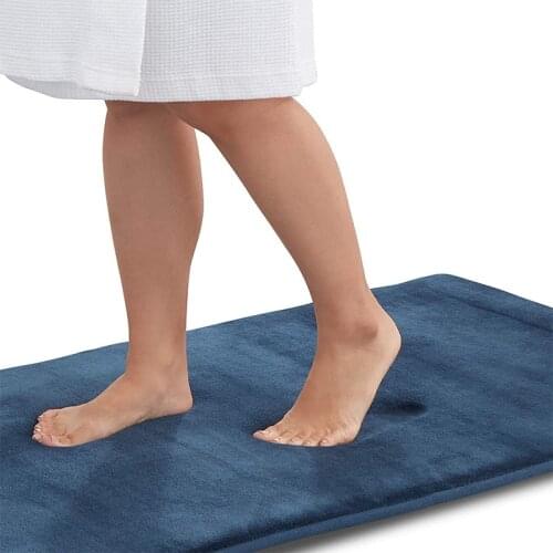 Coral Fleece Rug Slow Rebound Memory Foam Carpet Floor Carpets Bathroom Fashion Bedroom Rugs Thicken Upgrade Style Doormat Mat