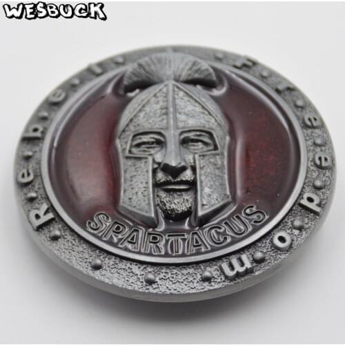 WesBuck Brand Red Spartacus Belt Buckle