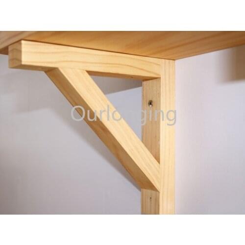 Solid Wood Furniutre Brackets Supports Wall Mount Triangle Shelf Brackets Storage 18/20/25/30/35/40cm 2pcs