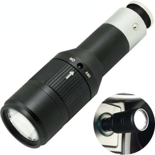 Mini Flashlight Car Charging 3 Mode XPE Q5 LED Flashlight Rechargeable Torch Lantern with Battery Car Cigarette Lighter Charger