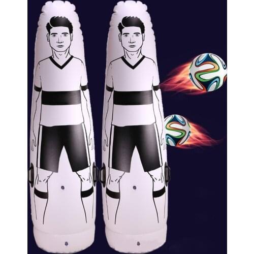 1.75m Adult Children Inflatable Football Training Goal Keeper Tumbler Air Soccer Train Dummy Baseball Football Training Supplies