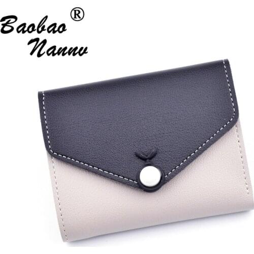 New Short Purses 2019 Fashion Patchwork Pearl and Floral Women Wallet for Female Small Clutch Wallets Card Holder Carteras Hasp