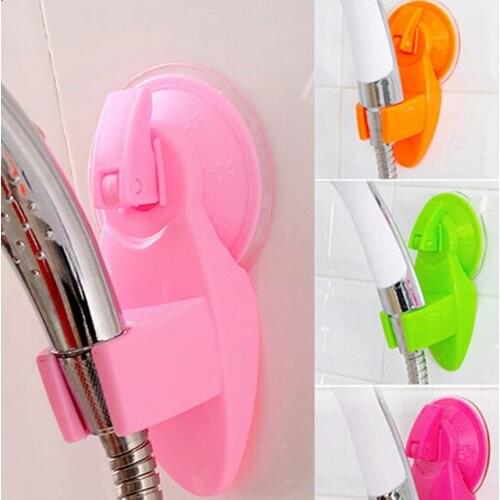 Portable Home Bathroom Shower Head Holder Wall Suction Vacuum Cup Wall Mount Adjustable Shower Faucet Head Holder