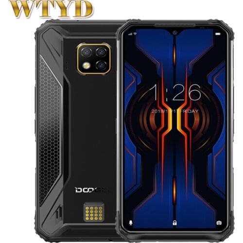 Doogee S95 Pro IP68/IP69K Rugged Mobile Phone 6.3" 8GB 128GB 48MP Triple camera Wireless Charging Face Unlock NFC Smartphone
