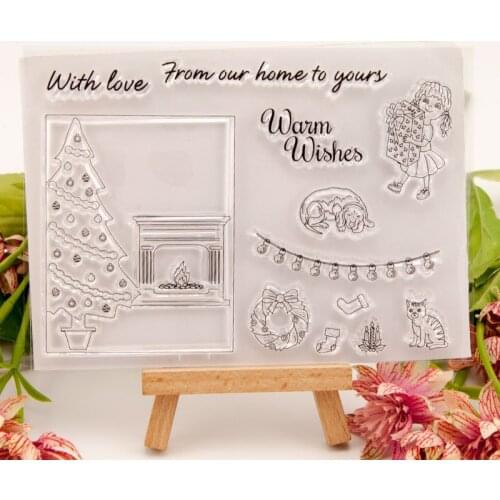 Clear Stamp for Scrapbooking Transparent Stamps Silicone Rubber Stamps for Card Making DIY Photo Album Decor with you