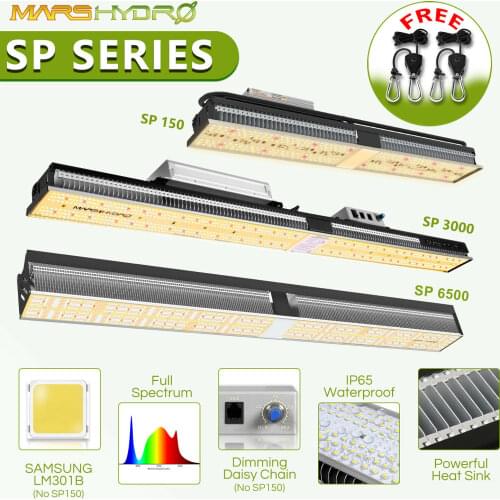 Mars Hydro SP 6500 3000 150 LED Grow Light Full Spectrum Bar Strip Indoor Plant Veg and Bloom Stage