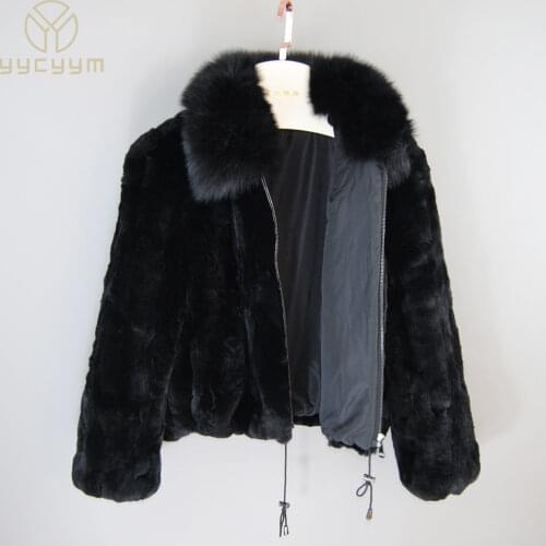 Yycyym Fur Coats With Collar