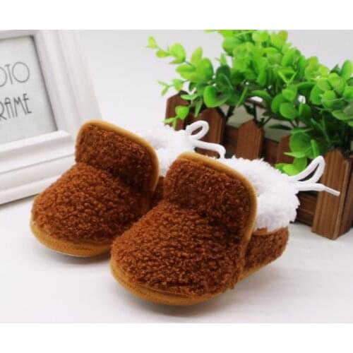 2019 Toddler Girl snow Boots Shoes Newborn Baby Autumn Winter cotton Warm Soft Sole Plush Prewalker