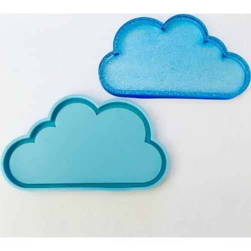 1 Pc Cloud Resin Coaster Molds Cloud Silicone Mold DIY Handmade Epoxy Resin Decoration Tray Mold Cloud Shape Resin Mold Tools