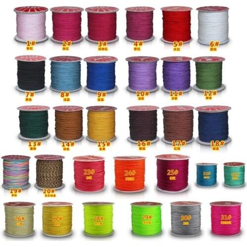 6pcs/lotKINT Jade Line 0.8mm 100m 50g Chinese Knot Line Thread Jade Necklace Rope Braided DIY Craft Supplies