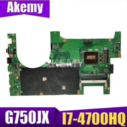 Akemy 90NB00N1-R00010 mainboard for ASUS ROG G750JX Laptop motherboard w/ I7-4710HQ I7-4700HQ 2D