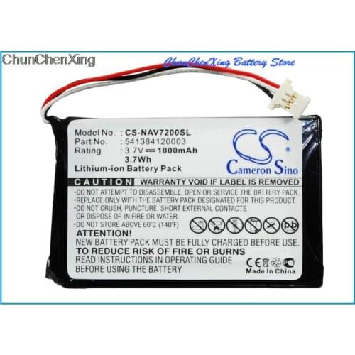 Cameron Sino 1000mAh Battery 541384120003, GTC39110BL08554, JS541384120003 for Navigon 72 Easy, 72 Plus Live