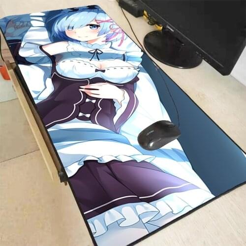 Anime Rem Re Zero mouse pad 70x30cm Sexy Girl Mouse Pad Gaming Desk Mat Gamer Accessories Computer Keyboard Mouse Pad Otaku