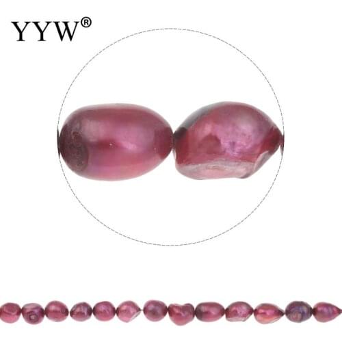 Cultured Potato Freshwater Pearl Beads Jewelry Making Natural Red Grade A 10-11mm Beads For Make Jewelry DIY Bracelet Necklace