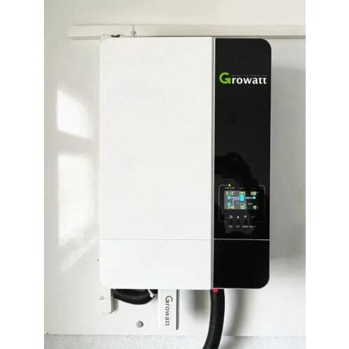 Growatt Hybrid Inverter Off Grid 3000W 3KW KVA 110/120V Split Phrase PV Voltage 250V Parallel MPPT Controller Pure Sine Wave