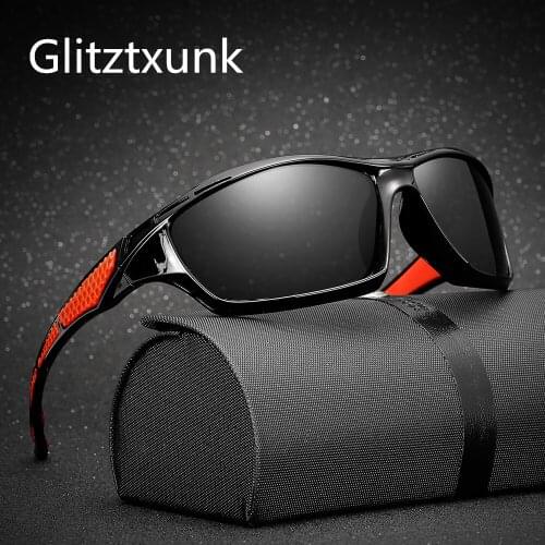 Glitztxunk NEW Polarized Sunglasses Men Brand Designer Retero Sun Glasses Outdoor Sports Fishing Driving Vintage Goggles Eyewear