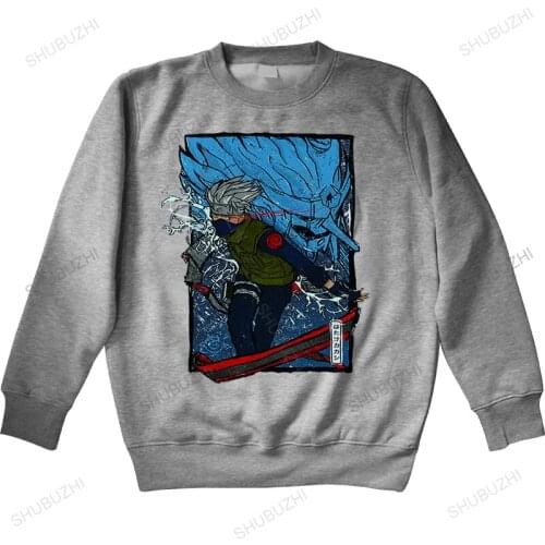 Hatake Kakashi funny anime hoody homme long sleeve hoodies men new white casual manga hoodie unisex streetwear