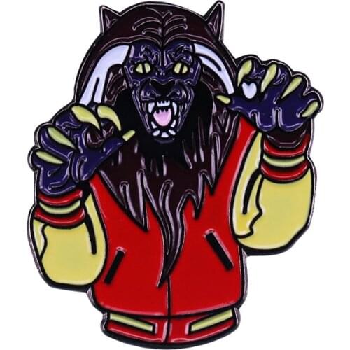 MJ "Thriller" inspired brooch cool werewolf legend flair Christmas gift