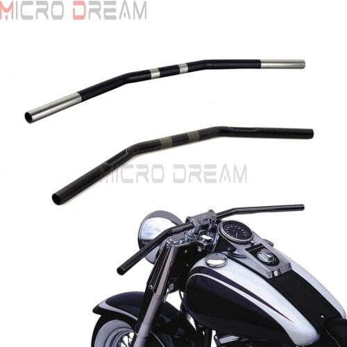 Motorcycle 1" Zero Drag Bar Handlebars Chrome/Black for Harley Sportster XL883 XL1200 Iron Seventy-Two Forty-eight 2007-2019