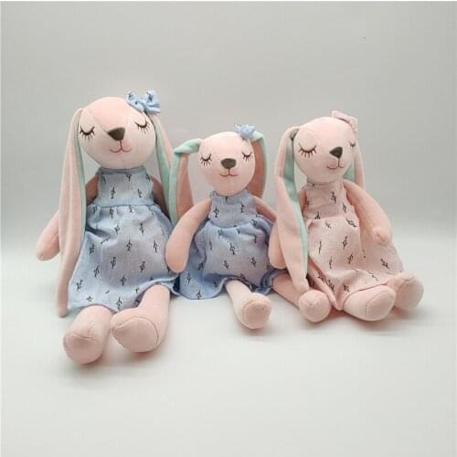 Cartoon Rabbit Plush Toys Cute Long Ears Bunny Doll For Children Soft Plush Stuffed Animal Appease Sleeping Toys Home Decoration