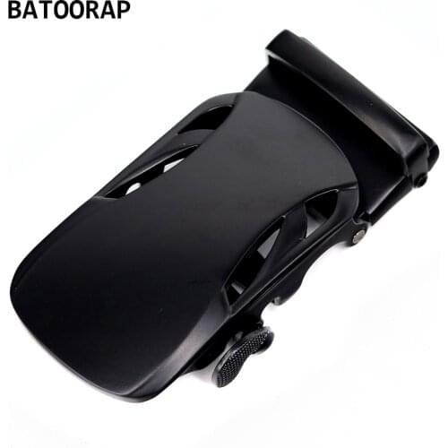 BATOORAP Mens Belt Buckle Automatic Metal Fashion Black Free Click Buckles Fit In 3.5CM Width Ratchet Belt Casual Style PKH01