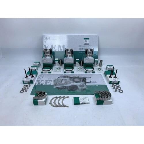 New YEM Aftermaket Engine Part D782 Engine Overhual Kit With Piston Rings Bearing Valves Cylinder Gasket Set For Kubota