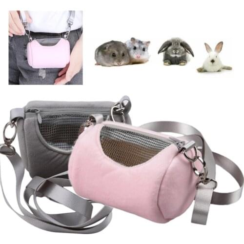 Small Pet Carrier Portable Travel Hamster Cage Breathable Mesh Hamster Carrier Bag Cross Body pet bag for Hamster Chinchilla