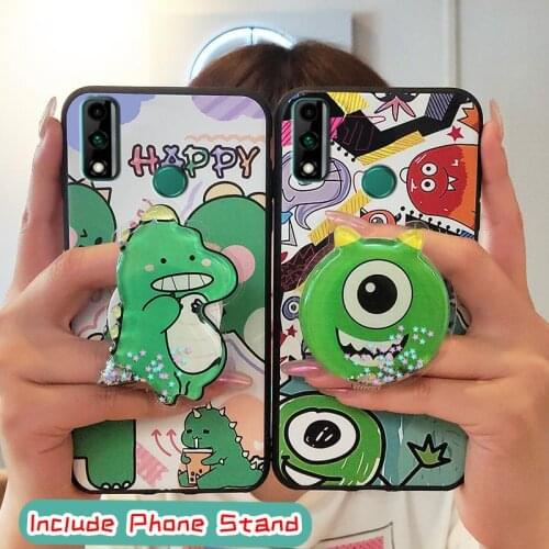 Durable Soft Case Phone Case For Huawei Y8S TPU New Arrival glisten Cute Shockproof Cover Kickstand