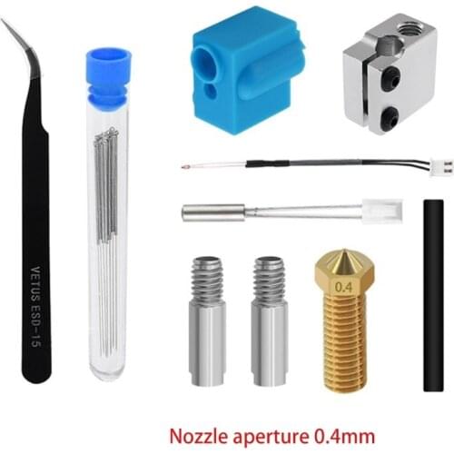 For Artillery 3D Printer Sidewinder X1 Genius Nozzle Hotend Silicone Sleeve Kit Dropshipping