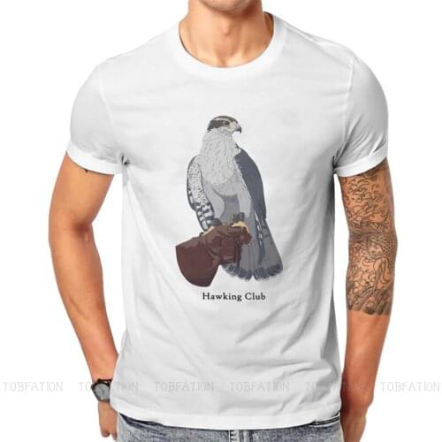 CHC Northern Goshawk Round Collar TShirt Falconry Austringer Hawk Fabric Classic T Shirt Men Tops New Design Fluffy Hot Sale