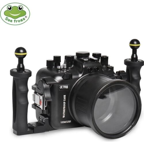 Pre-order For Sony A7RIII Aluminum Alloy Camera Waterproof Housing Underwater 100M Drifting Surfing Swimming Diving Case