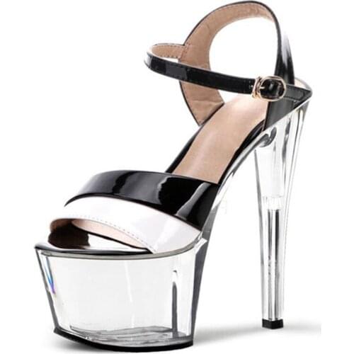 Womens shoes fashion sexy star shoes 17 cm high heels crystal sandals