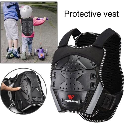Kids Dirt Bike Body Chest Spine Protector Large Area Protection Vest Protective For Motocross Skiing Snowboarding
