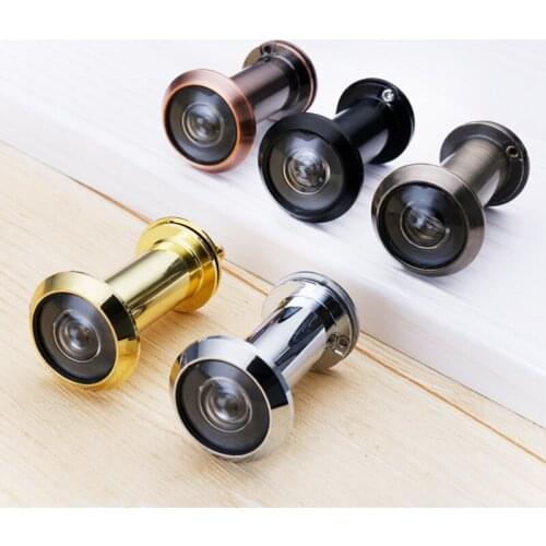 1PC Hardware Tools 200 Degree Wide Viewing Angle Peephole Security Door Viewers Hole Hidden Peephole Adjustable Glass Lens